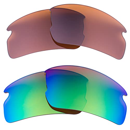 LenzFlip 2色セット Oakley Flak 2.0 アジアンフィット 偏光 交換レンズ オークリー フラック2.0 Asian Fit