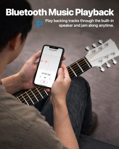 Image of Enya NOVA GO SP1 Carbon Fiber 35-Inch Smart Acoustic-Electric Travel Guitar | AcousticPlus Technology, Built-In Effects, USB Recording, Built-In Bluetooth Speaker, Beginner Kit with Gig Bag Included