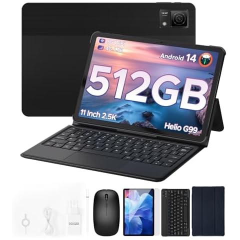 DOOGEE T40 Tablet with Keyboard and Features Cover