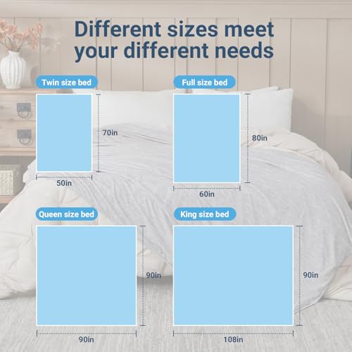 Image of Cooling Blanket Throw Size 50 inchx70 inch, Summer Lightweight Breathable Ice Blanket, Cooling Blankets for Hot Sleepers Night Sweats Adults Absorb Heat Keep Cool