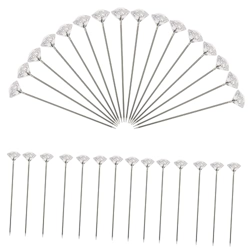 ibasenice 200pcs Floral Pins for Dressmaker Bouquet Making Diamond Pins for Flowers Corsage DIY Jewelry Light Weight