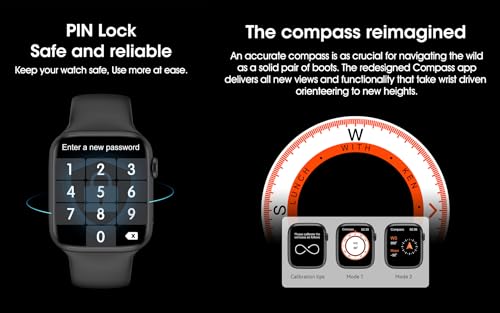Microwear Watch X Pro, Relógio Inteligente, 45mm, Série 10, Á Prova D'Água, NFC, GPS e ChatGPT (Dou