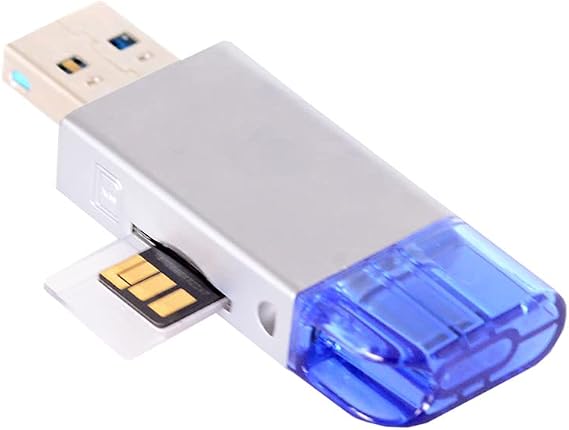 JSER USB-C Type C USB 2.0 to NM Nano Memory Card & TF Micro SD Card Reader Compatible for Huawei Cell Phone & Laptop