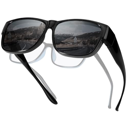 SIPHEW Polarised Fit Over Sunglasses for Men With UV400 Protection