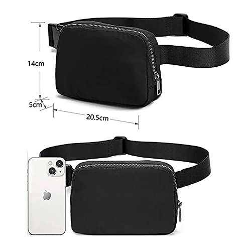 Pochete transversal para homens e mulheres, pochete à prova d'água mini bolsa de cinto para treino,