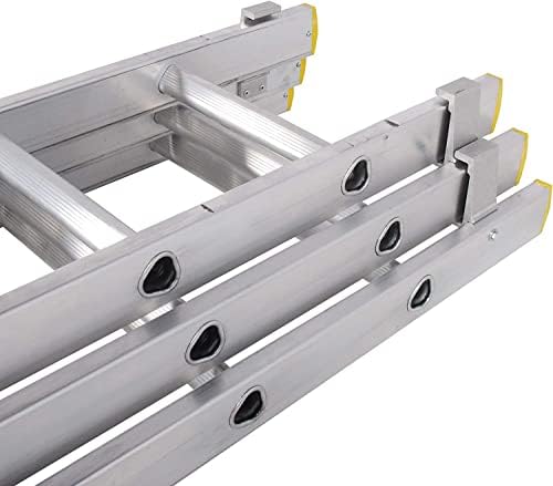 3.0m Triple Section 11 Rung Extension Ladders to 7.0m , Aluminium, Stabiliser Bar, Comfort D-Shaped Rungs, Extends 3.0-7.0m, EN131 Professional / ST-T3011