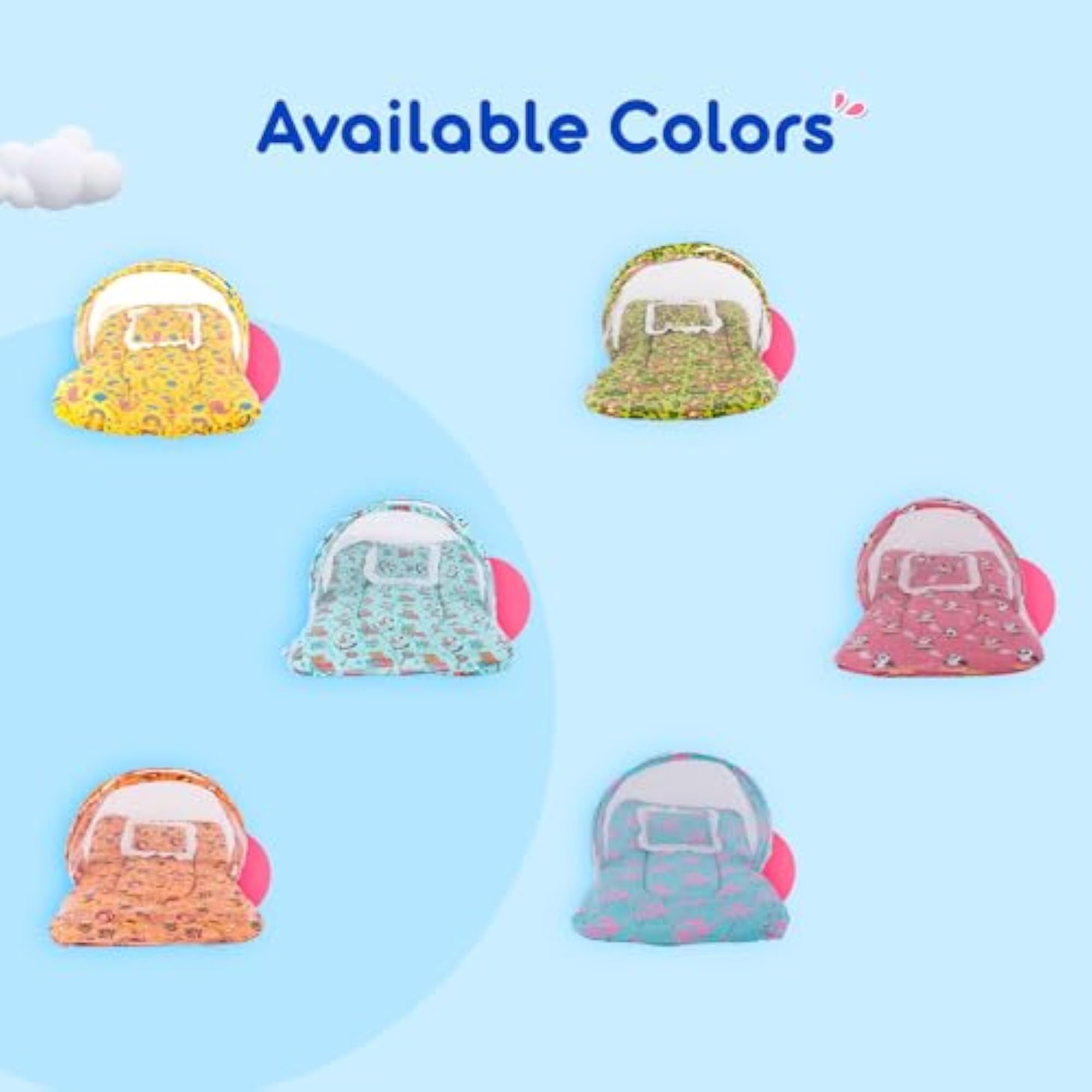 Baby Teddy Giraffe Mosquito Net & Neck Pillow Set