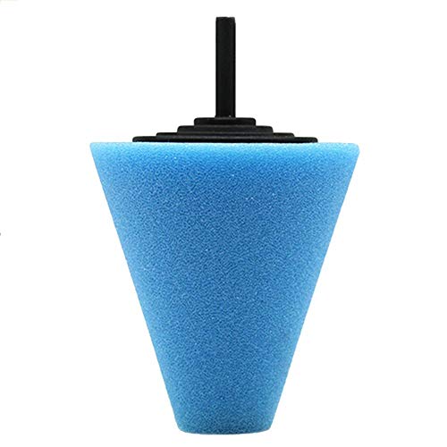 luckything Pulidor de pulido para llantas, almohadilla de espuma con forma de cono, herramienta para el cuidado del coche