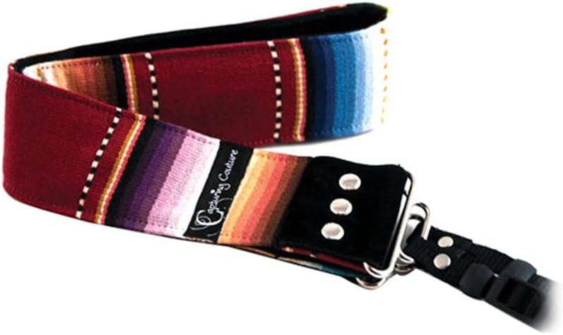Camera Straps by Capturing Couture Navajo Red 2 Inch SLR,DSLR Fashion Camera Strap