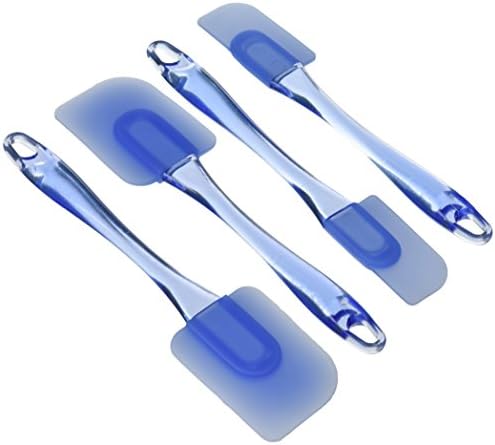 SureChef Easy Flex Blue Silicone Spatula 4-Piece Set, Kitchen Tool Utensils