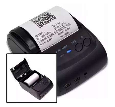 Mini Impressora Portatil Sem Fio Termica 58mm Bluetooth