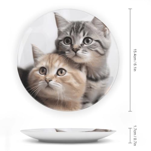 Plato decorativo de porcelana Bone China de 6 pulgadas miniatura 2