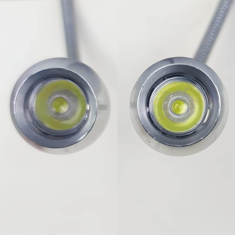 Dual Gooseneck LED Spot Lights for Microscope, USB Adjustable Illuminator Lamp 25 32mm Pillar Twin Goose Neck Light for Stereo Microscope Soldering Degital Camera PCB Lab