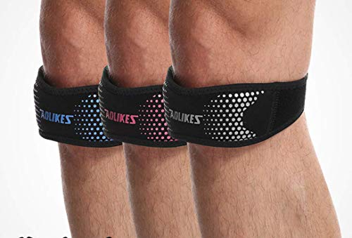 2 pacotes de joelheiras para cinto patelar cinto de compressão joelheiras para escalada ao ar livre