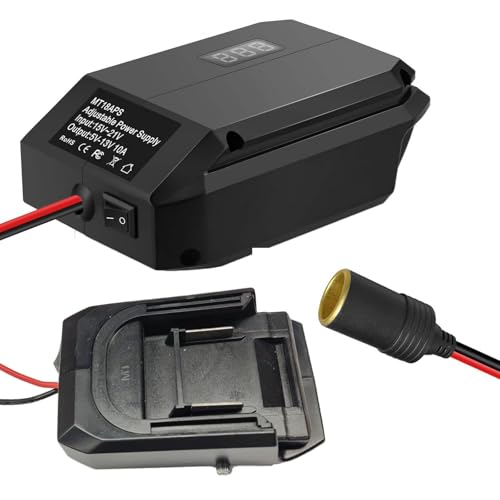 Convertitore di potenza portatile step-down da 18 V a 12 V per elettrodomestici per da auto uscita 10 A adattatore efficiente e sicuro per DCB200 e BL1815B per