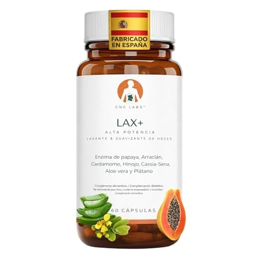 Laxante LAX+, Alivia el Estreñimiento 100% Natural & Vegano, Ablanda las Heces, Efectivo & Rapido con Papaya, Arraclan, Cardamo, Hinojo, Sena, Aloe & Plantago, Respaldado por Estudios Clínicos