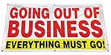 4Less 2x4 Ft GOING OUT OF BUSINESS Banner Store Closing Vinyl Alt Sign - Fabric wb
