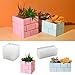 Square Rectangle Plaster Concrete Flower Pot Silicone Mold Succulent Planter Vase Cement Clay Mold Epoxy Resin Pen Holder Storage Box Mould (Rectangular)