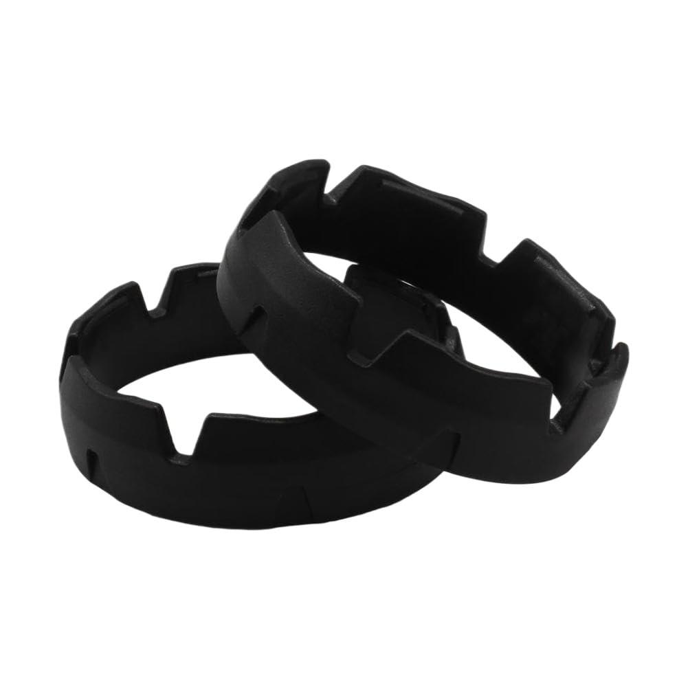Anillo de protección de Horquilla Delantera de Motocicleta, Manguito de Desgaste del Amortiguador Compatible con SX EXC SMR(1 Pair Black)