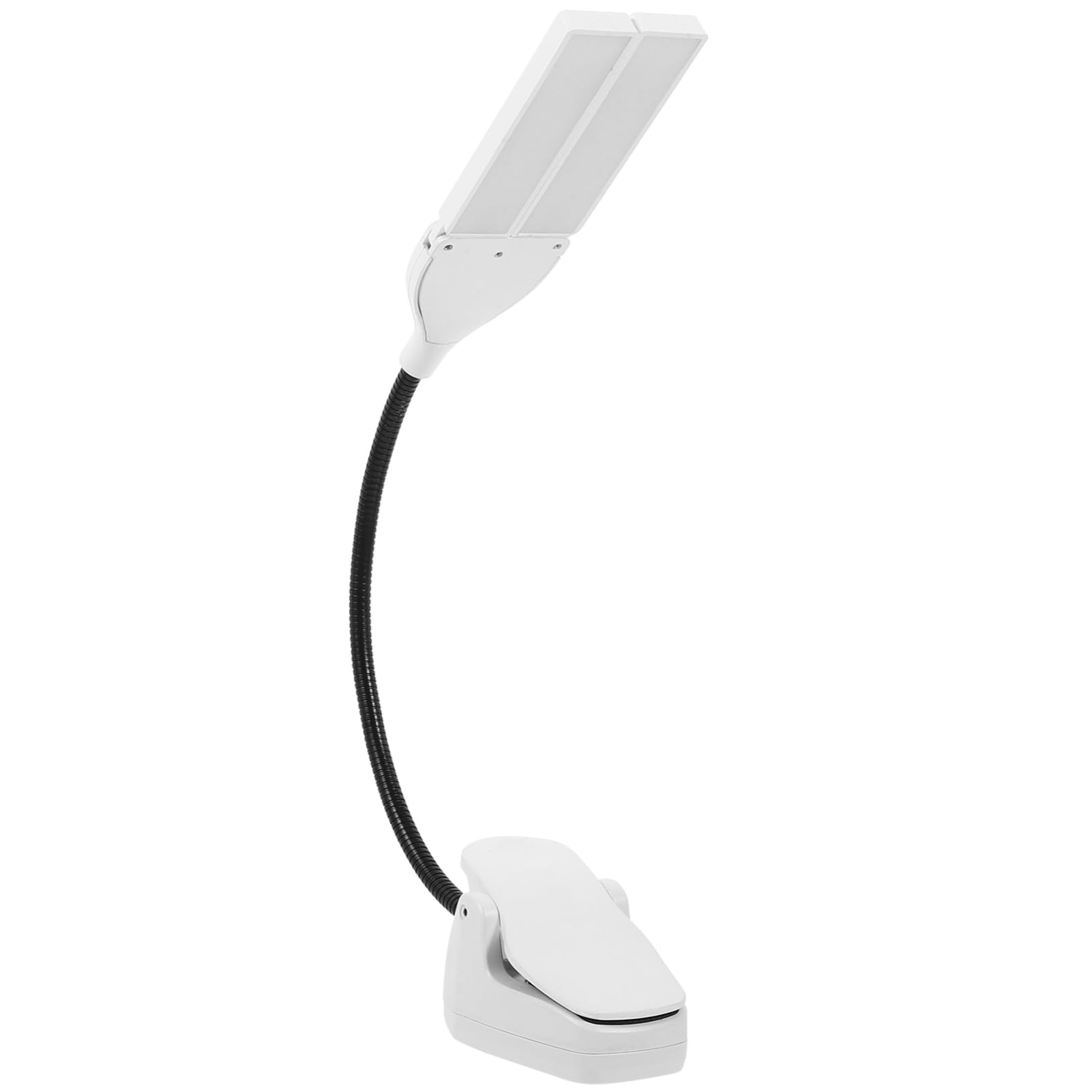 Holibanna Clip LED Piano Light Rechargeable Music Stand Lamp with Neck Eye Caring Brightness for Music Book Reading and Practical Use Design Random Color
