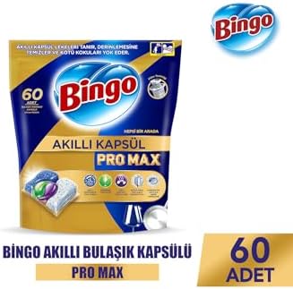 Bingo Akıllı Kapsül Pro Max Bulaşık Makinesi Deterjanı Tableti 60'lı — Amazon ürün görseli