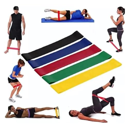 Kit 5 Faixas Elasticas Para Treino Extersor - Super Band