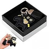 LYITZW 1 Llavero de Caballo con Colgante del Año del Caballo 2026 y Mensaje de Paz, Accesorio Decorativo Elegante para Llaves y Mochilas, Detalle Especial como Regalo para Familiares y Amigos