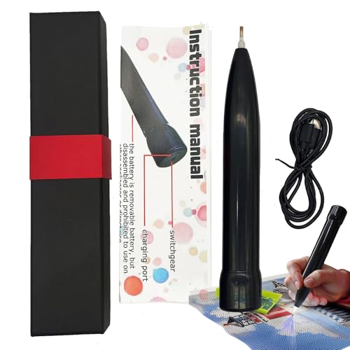 Pluma eléctrica de lentejuelas con succión para manualidades de arte