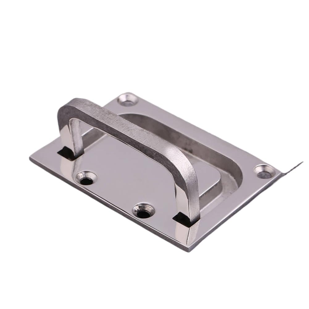 Fwzoogpda Onecolor Marine Cabin Door Handle Stainless Steel Flush Locker Compatible With Boat Yacht