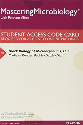 Brock Biology of Microorganisms, Books a la Car... 013460394X Book Cover