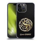 Head Case Designs Officially Licensed HBO Game of Thrones Gold Targaryen Embossed Sigils Hard Back Case Compatible with Apple iPhone 15 Pro Max
