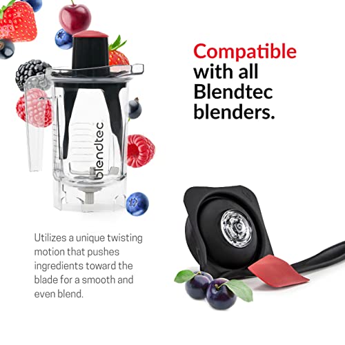 Blendtec 37oz* Twister Jar (Clear), Spetacula Spatula & Mini Gripper Lid by Blendtec - Used condition - Image 3