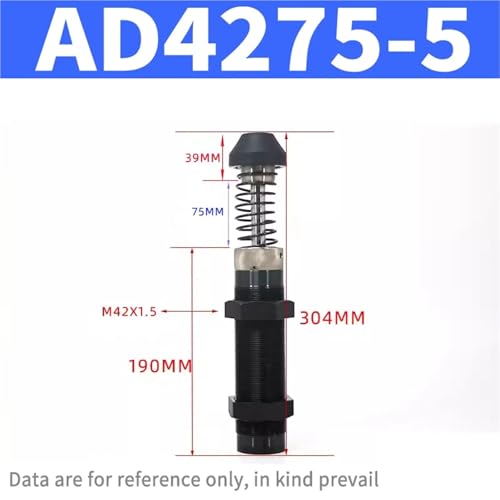 Amortiguador neumático hidráulico AD regulable para automatización y cilindros 2
