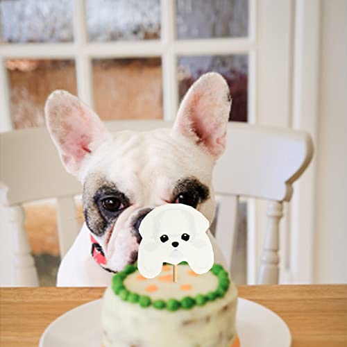 Set Of 24 Puppy Cupcake Toppers Dog Adoption Pet Birthday Party Cake Decoration Supplies #TOP2