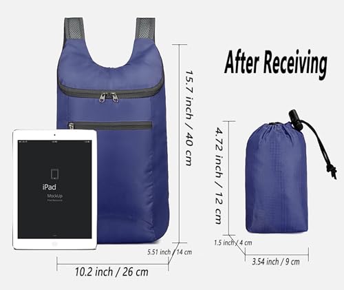 Mochila ligera plegable impermeable para senderismo miniatura 3