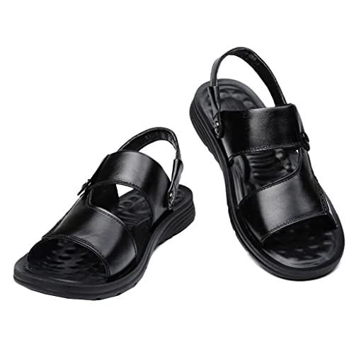 Men's Toe Sandals Fashion Beach Shoes Slippers Leather Sandals(39)