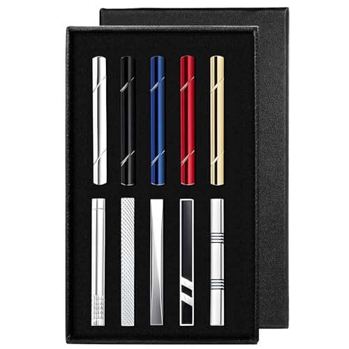 Juego de clips de corbata con caja de regalo para hombres con estilo