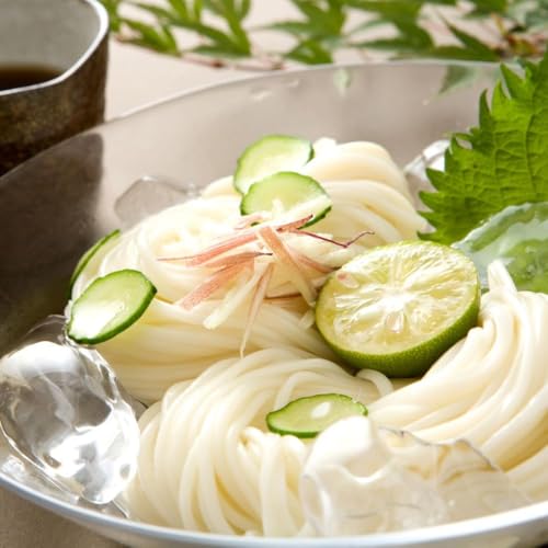 「金魚印」 四日市手延めん (冷麦)3束入 ×2袋(約15人前) 九鬼太白純生胡麻油使用 [TV番組 マツコ&有吉 かりそめ天国 紹介店]