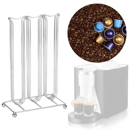 Porta Suporte Para 42 Cápsulas De Café Nespresso Cafeteira Torre Organizadora Aço Inox
