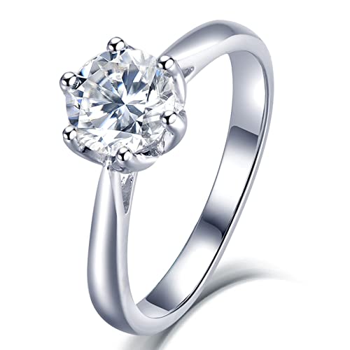 Bague couronne blanc zircone en argent, le cadeau d'anniversaire idéal