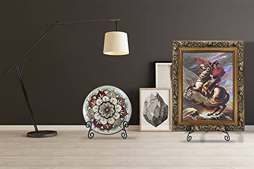 Hemylu Plate Stand, 6 Inch Metal Plate Stands For Display 2 Pack, Black Iron Easel Stand Decorative Plate Holder For Picture Frame Photo Collectibles Book #TOP6