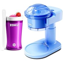 ZOKU Jumbo Purple Slushie Cup and Snow Cone Maker Bundle