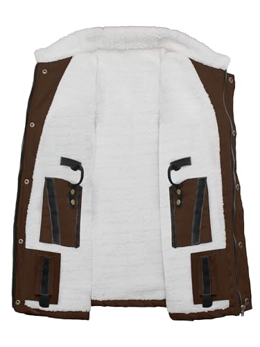 Image of URBAN BUCK Concealed Carry Jacket Men Insulated Heavy-Duty Tactical Sherpa Stealth Jacket with Pockets