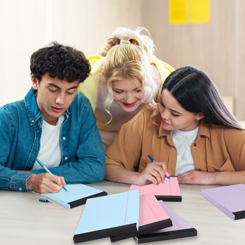 Blocs-notes colorés à larges lignes : écriture propre sans bavure pour l'école
