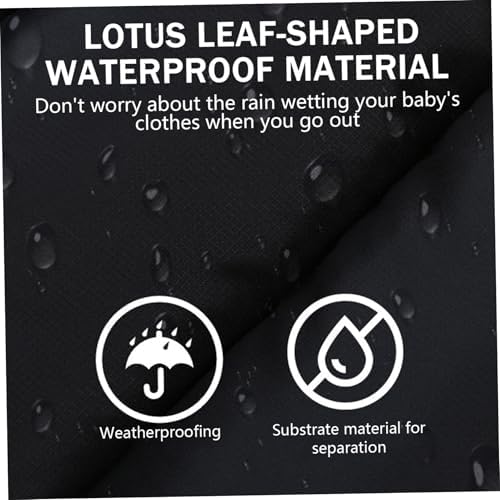 Stroller Footmuff Thickened Fleece-Lined Warm Stroller Cover for Winter with Furs Collar & Zipper Waterproof Bunting Bag 35x14 Inch — view 7