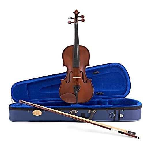 Stentor Student I - Violín de tamaño 1/8, violín para intermedios y niños mayores de 5 años con lazo de madera, funda de transporte rígida y accesorios, instrumentos de cuerda de nivel de entrada,