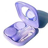 Material: Plástico. JUNGEN Cajas portaobjetos portátiles Caja de Lentes de Contacto con Espejo, Pinzas, lechón, Caja Doble, Botella de Lactancia