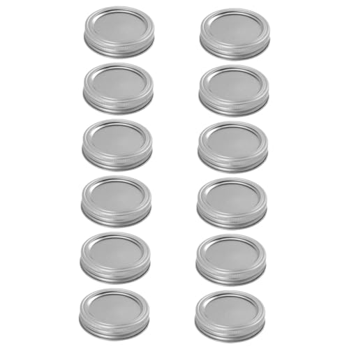 Catálogo para Comprar On-line Cocederos de conservas favoritos de las personas. 46 AUTSUPPL Tapa De Hojalata De Acero Inoxidable Para Tarros De Conserva Tapa Metálica Para Tarro De Boca Regular Para Almacenamiento De Alimentos Frascos Mason Jar
