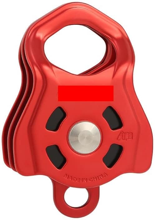 INLIMA Pulley Force Pulling Reinforced Double Pulley Ropeway Rock Climbing Crossing Emergency Rescue Side Pulley (Color : B)