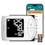 Meraw Blood Pressure Monitor Adult Cuff, Blood Pressure Cuff Monitor Wrist, Blood Pressure Machine Home Use 5.3-8.5" Irregular Heartbeat Monitoring APP Automatic Bluetooth High Accuracy Aspen White